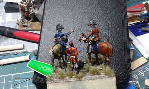 Officiers Anglais 1er Empire au 1/72 peinture Andreas Gidom