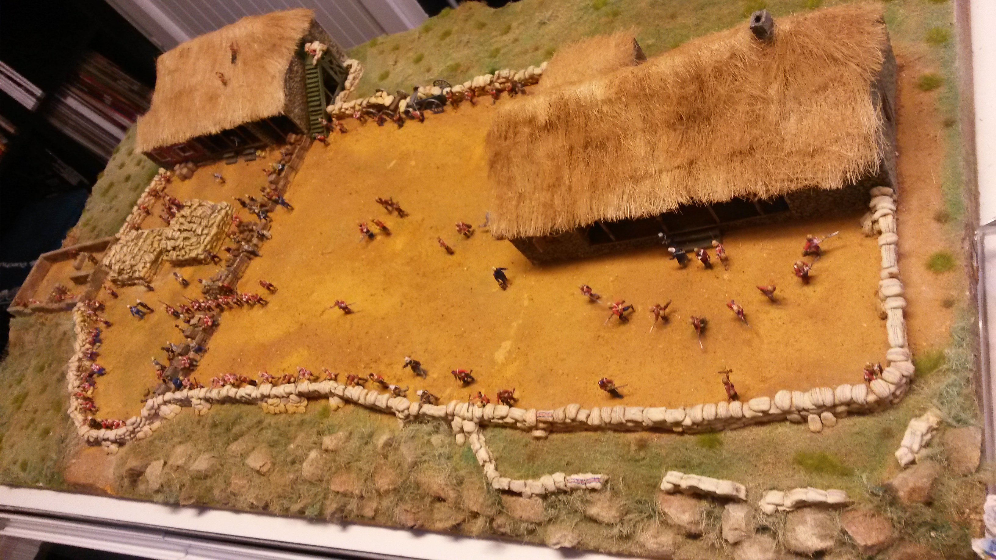 Rorke's drift avec Figurines au 1/72 (20mm)