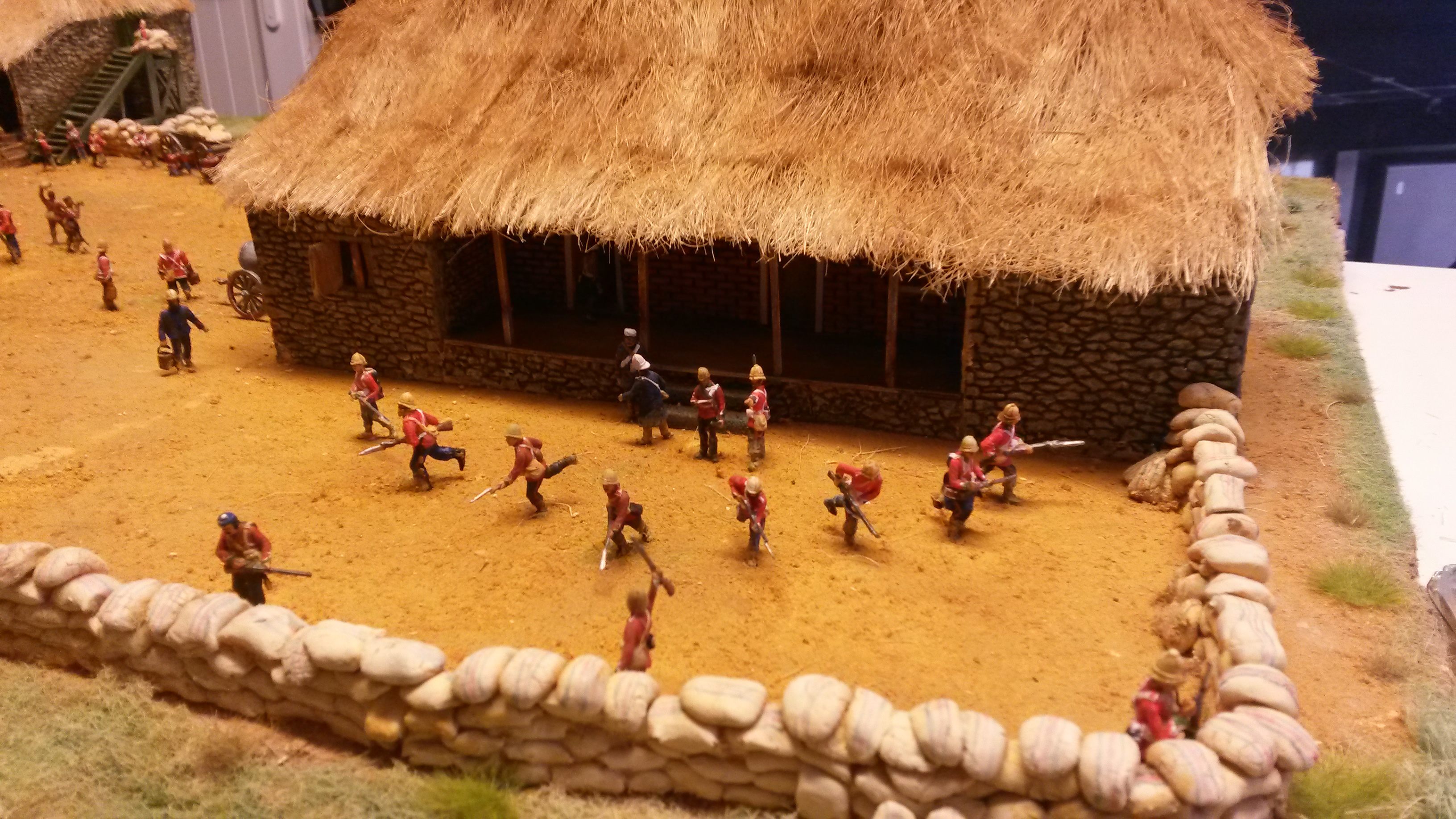 Rorke's drift avec Figurines au 1/72 (20mm)