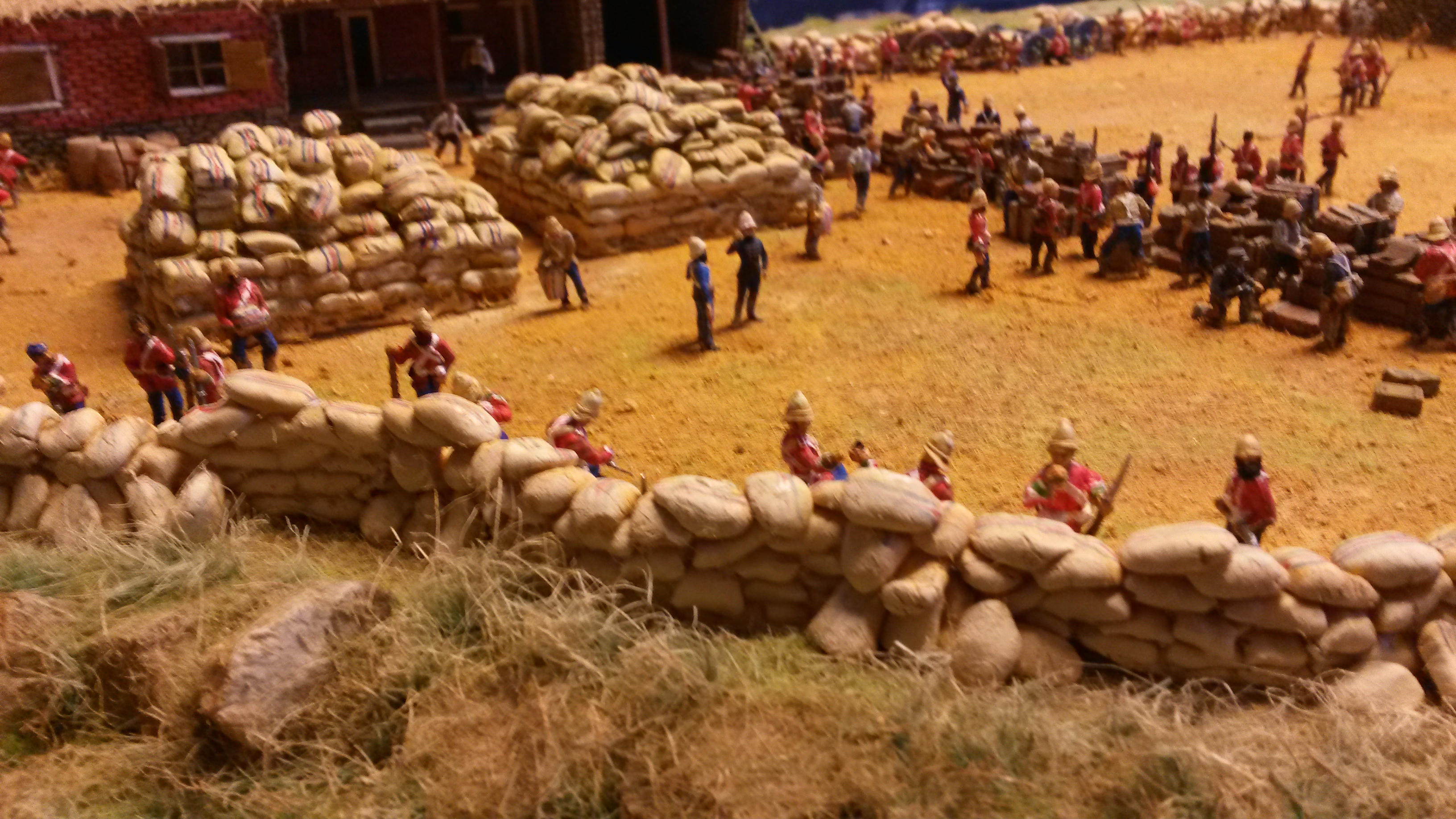 Rorke's drift avec Figurines au 1/72 (20mm)