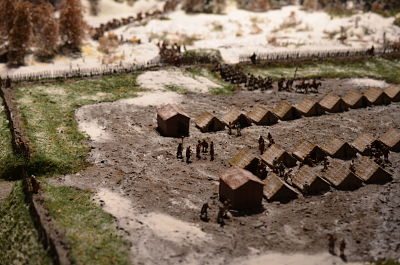 Roman Camp in Germania in winter at 1/72