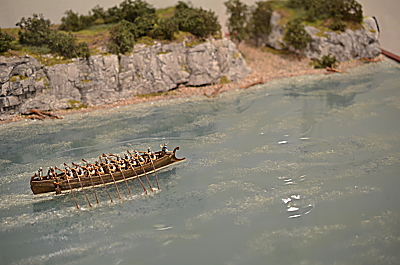 Römisches Boot auf dem Rhein oder der Donau 1/72