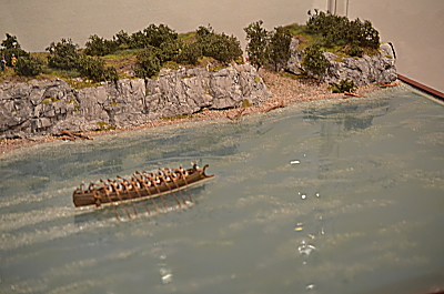 Römisches Boot auf dem Rhein oder der Donau 1/72