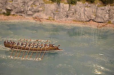 Römisches Boot auf dem Rhein oder der Donau 1/72