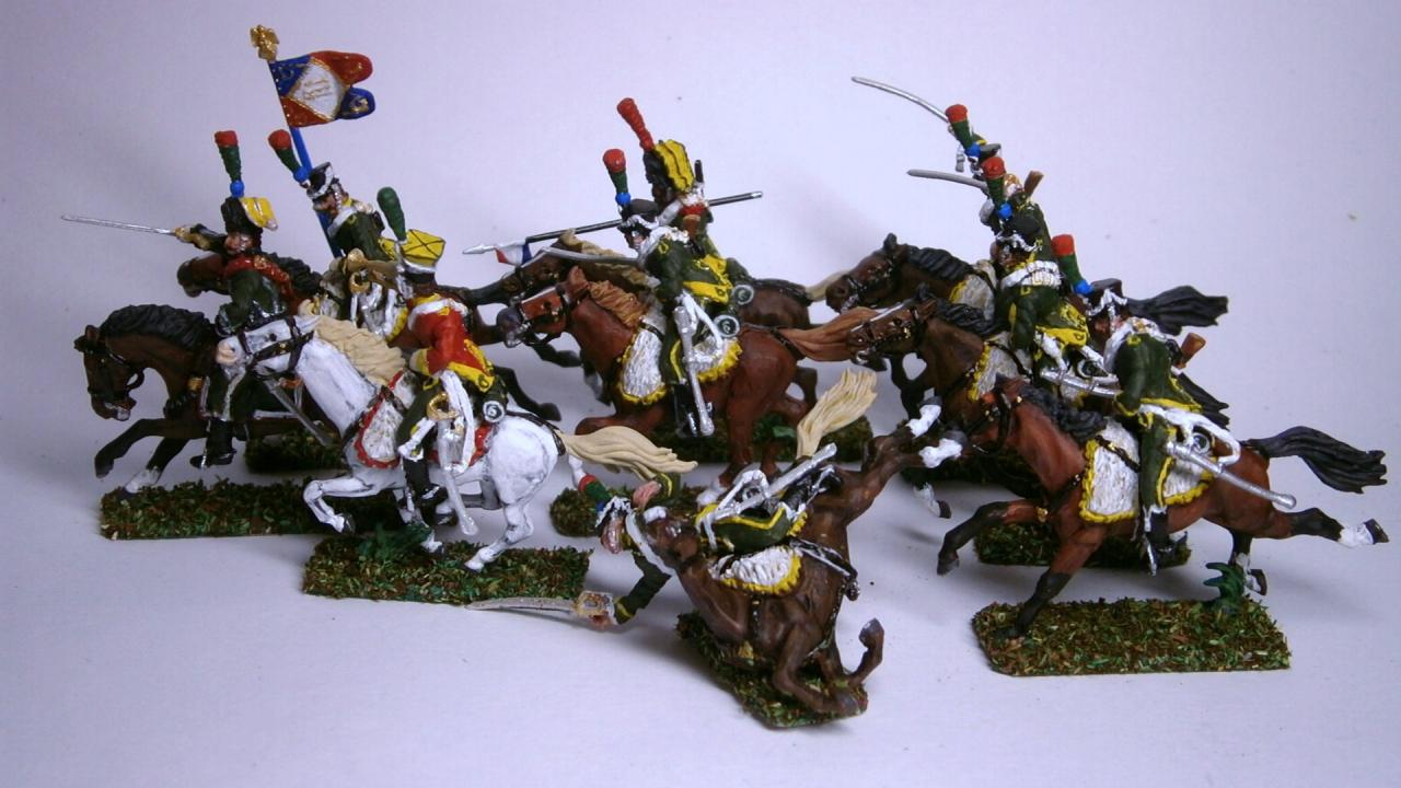 MC009 6ème  Chasseurs à cheval de la ligne 1807/1812 (9 cavaliers) au 1/72