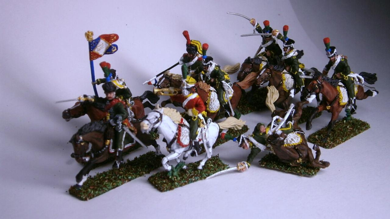 MC009 6ème  Chasseurs à cheval de la ligne 1807/1812 (9 cavaliers) au 1/72