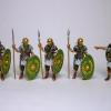 72-2001 - 5 Roman Auxiliar infantrymen on guard for Limestuerme etc. 1/72