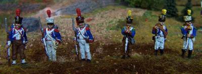 JS72/0370 - Grenadiers et voltigeurs français en tenue de campagne 1/72