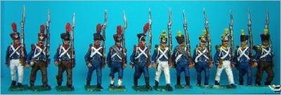 JS72/0451 - Infanterie légère française Compagnie d'élite 1/72