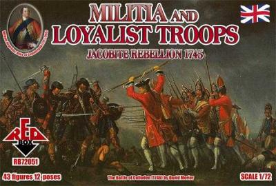 72051 - Militia and Loyalist Troops 1/72