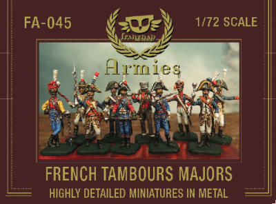 FA-045 : FRENCH TAMBOURS MAJORS metal 1/72
