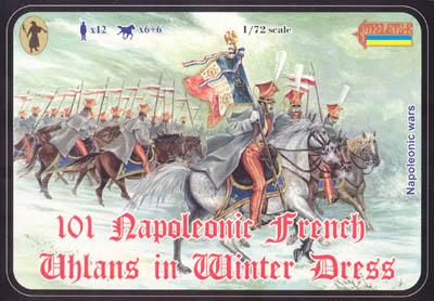 101 - Napoleonic French Uhlans in Winter Dress 1/72