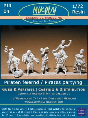 NIK-PIR 04 Pirates entrain de fêter leur victoire 1/72