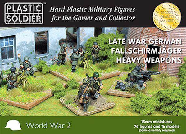 Plastic Soldier Company WW2015014 15mm German Falschirmjaeger Heavy Weapons for sale online 