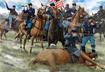 151 - US Cavalry Skirmishing 1/72