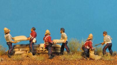 GF 72-8502 English Soldiers building barricade 1/72