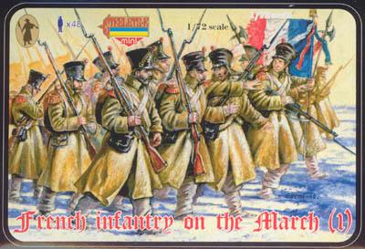 M023 - French Infantry on the March (1) 1/72