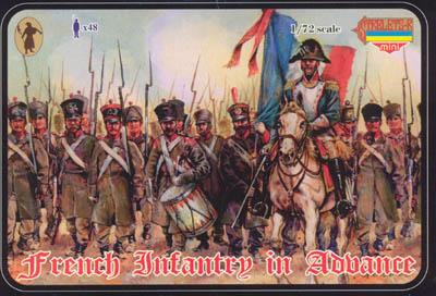 M026 - Napoleonic French Infantry in Advance 1/72