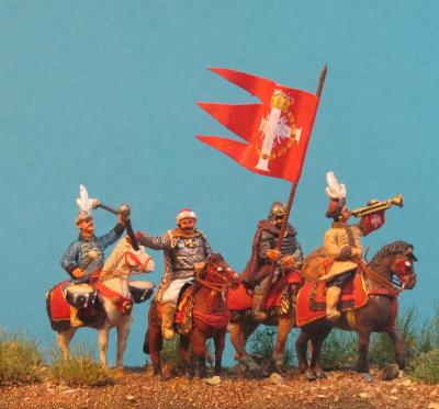GF 72-0200 Winged Hussars - Commando group standing horses 1/72