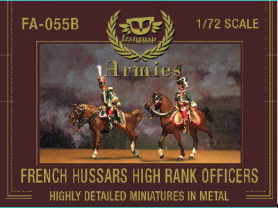 FA-055B French Hussars High Rank Officers 1/72