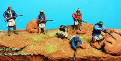 GF 72-9601 Apaches I. Geronimo + + 5 more Apache Warriors 1/72