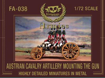 FA-038 - Austrian Cavalry Artillery Crew Mounting The Gun 1/72