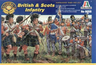 6058 - Napoleonic British and Scots Infantry 1/72