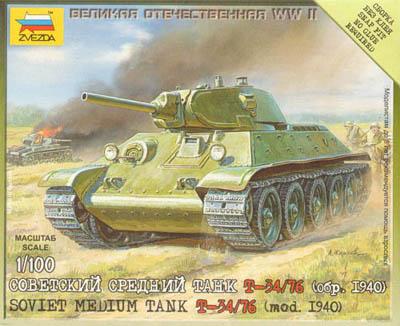 6101 - Soviet Medium Tank T-34/76 (1940 model) 1/100