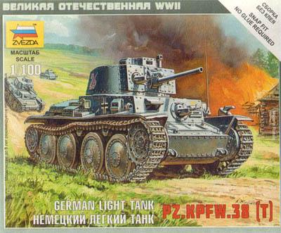 6130 - German Light Tank PZ.KPFW.38 (T) 1/100