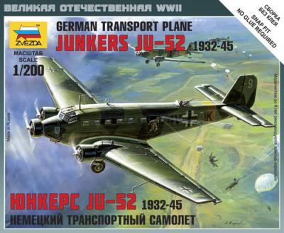 6139 - German Transport Plane Junkers JU-52 1/200