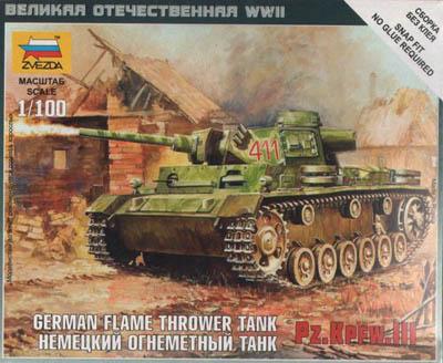 6162 - German Flame Thrower Tank PZ.KPFW.III 1/100