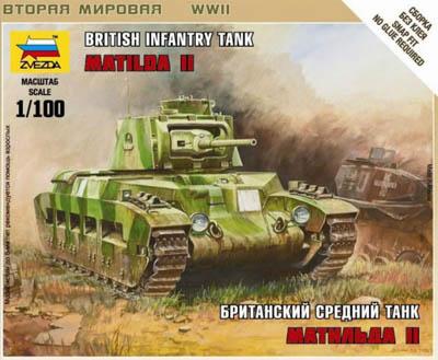 6171 - British Matilda II Tank 1/100