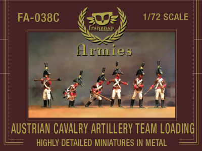 FA-038C Austrian Cavalry Artillery Crew Loading 1/72