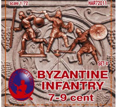 72011R - Byzantine Infantry 7-9th Century Set 3 1/72