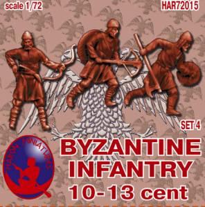 72015R - Byzantine Infantry 10th-13th Century Set 4 1/72