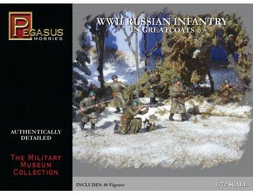 7271 - WWII Russian Infantry in Greatcoats 1/72