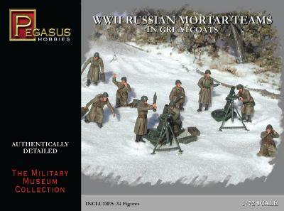 7273 - WWII Russian Mortar Teams in Greatcoats 1/72