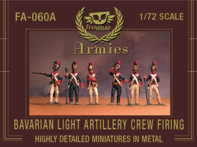 FA-060A Bavarian Light Artillery Crew Firing 1/72