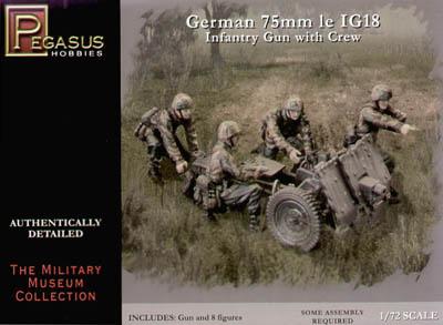 7510 - German 75mm le IG18 1/72