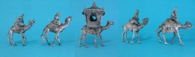 TM023 Kamel-Karawane, Caravan, 5 camels with raiders 1/72