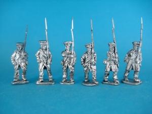 PL-03 Landwehr prussienne Troops, marching, 6 Figures. 1/72