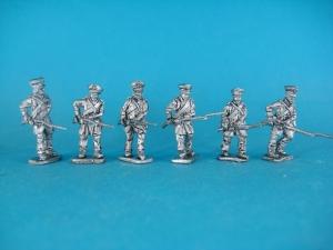 PL-04 Landwehr Troops, advancing, 6 Figures. 1/72