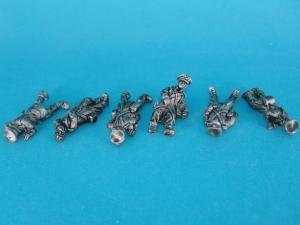 PL-07 Landwehr Troops, wounded and death, 6 Figures 1/72