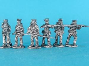 HL-04 Hanoverian Landwehr, Troops fiering/loading 1/72