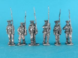 HL-06 Hanoverian Landwehr, Troops marching 1/72