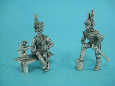 PF-F05 Soldats et Moustache (chien au dressage) 1/72