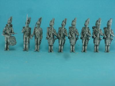 PF-F06a Investiture by the emperor, Dragoons by foot, parade, part 1. 1/72