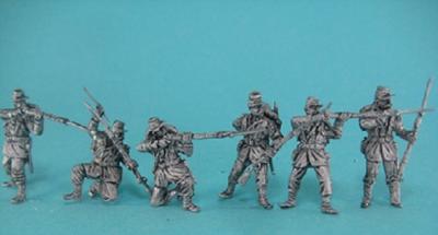 GiM-FCh03 Chasseurs, firing, troops 1/72