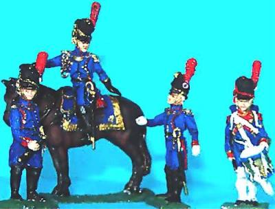 JS72/0240 - Artilleurs français de la garde Commandement 1/72