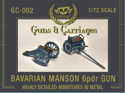 GC-001 Bavarian Manson 12pdr Gun 1/72